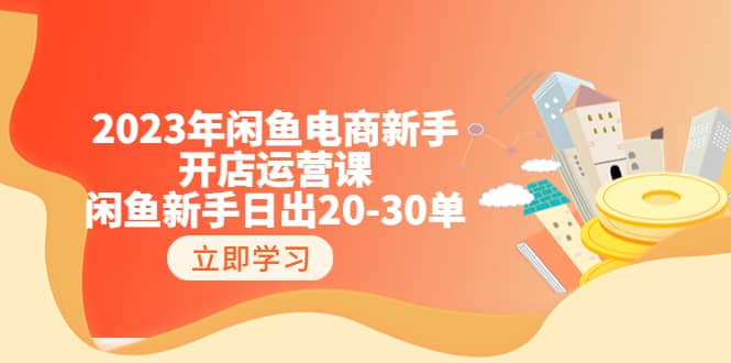 2023年闲鱼电商新手开店运营课：闲鱼新手日出20-30单（18节-实战干货）-诸葛网创