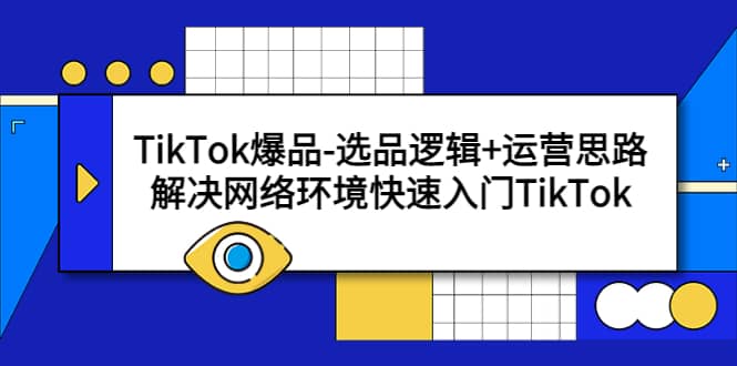 TikTok爆品-选品逻辑+运营思路：解决网络环境快速入门TikTok-诸葛网创