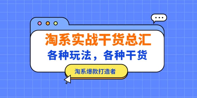 淘系实战干货总汇：各种玩法，各种干货，淘系爆款打造者-诸葛网创