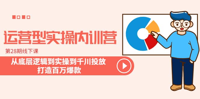 运营型实操内训营-第28期线下课 从底层逻辑到实操到千川投放 打造百万爆款-诸葛网创