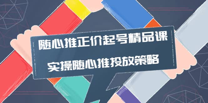 随心推正价起号精品课，实操随心推投放策略（5节课-价值298）-诸葛网创