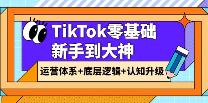 TikTok零基础新手到大神：运营体系+底层逻辑+认知升级（9节系列课）-诸葛网创