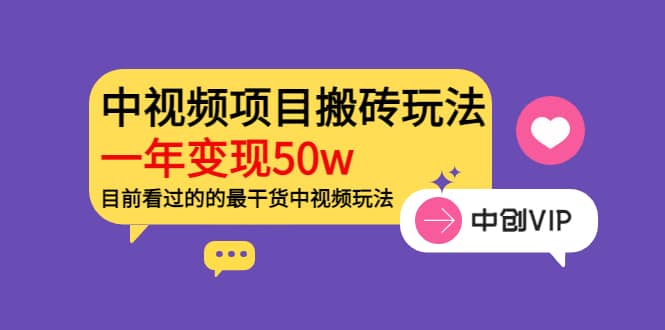 《老吴·中视频项目搬砖玩法，一年变现50w》目前看过的的最干货中视频玩法-诸葛网创