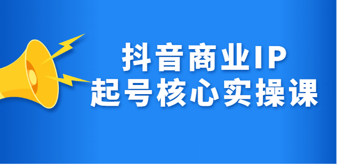 抖音商业IP起号核心实操课，带你玩转算法，流量，内容，架构，变现-诸葛网创