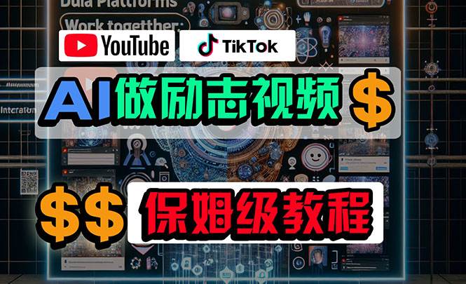 利用AI制作励志视频，在YouTube和TikTok赚钱，小白可做（附工具）-诸葛网创