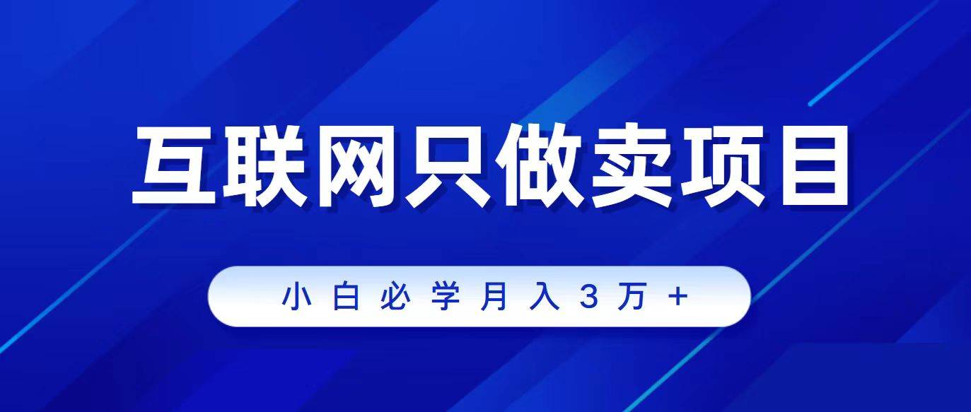 互联网的尽头就是卖项目，被割过韭菜的兄弟们必看！轻松月入三万以上！-诸葛网创