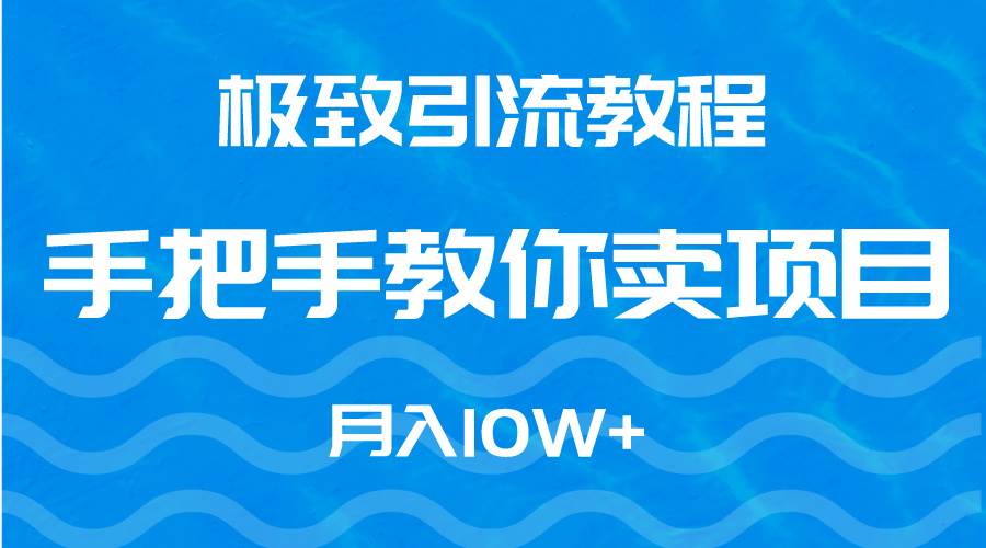 极致引流教程，手把手教你卖项目，月入10W+-诸葛网创