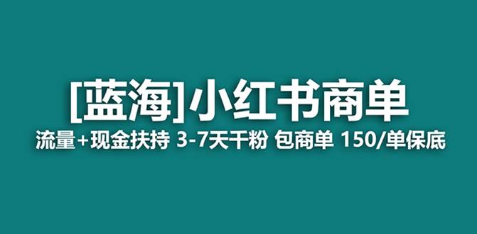 最强蓝海项目，小红书商单！长期稳定，7天变现，商单分配，月入过万-诸葛网创