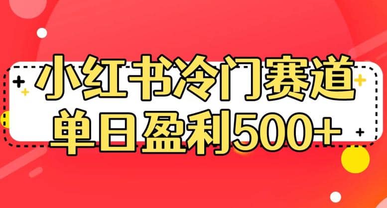 小红书冷门赛道，单日盈利500+【揭秘】-诸葛网创