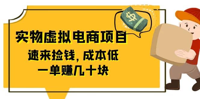 东哲日记：全网首创实物虚拟电商项目，速来捡钱，成本低，一单赚几十块！-诸葛网创