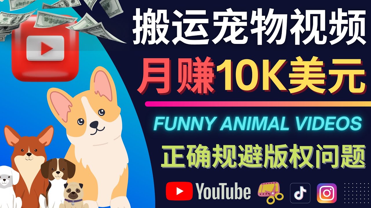 搬运TIKTOK视频到YouTube，并进行二次创作，月赚1万美元以上-诸葛网创