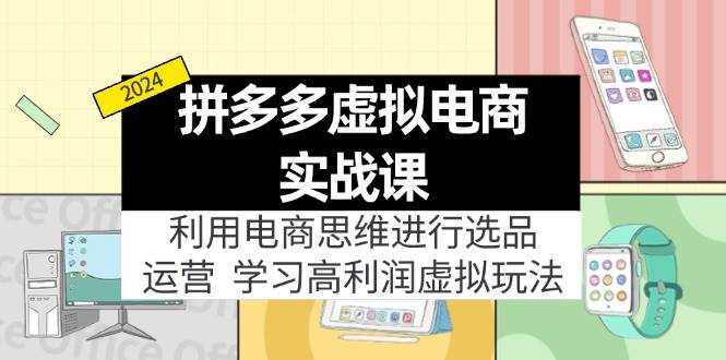 拼多多虚拟电商实战课：利用电商思维进行选品+运营，学习高利润虚拟玩法-诸葛网创